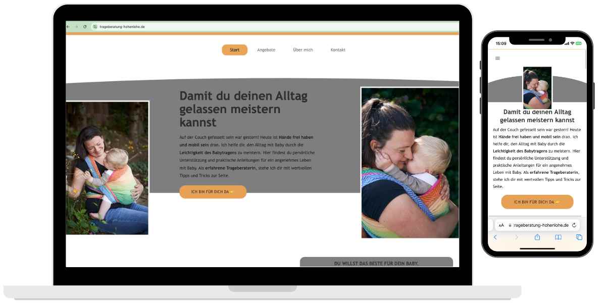 Website für Eltern - Beispiel